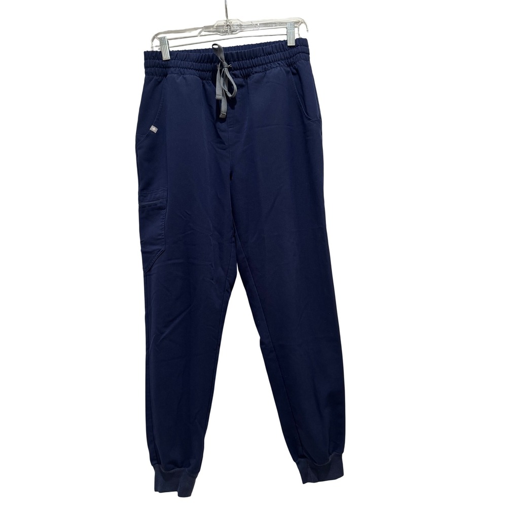 FIGS Zamora Jogger Scrub Pants Womens Medium Navy Blue Technical Cargo W20SW2028